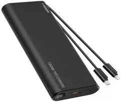 power bank 25000mah - Veger TCE130 (W2503), 25000mAh, 130W, juodas - 1 nuotrauka