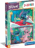 Clementoni Disney Stitch 24809, 2 x 20 det.