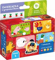 CzuCzu Farm Animals Puzzle for a pair ZA5553, 7 dėlionės