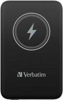 magnetinis power bank - Verbatim Charge 'n' Go Magnetic Wireless Power Bank 10000mAh Black - 1 nuotrauka
