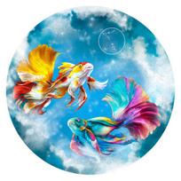 Fantasy Puzzles Žuvys (Zodiakai) medinė dėlionė, 200 det.