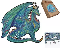 Fantasy Puzzles Dragon medinė dėlionė M dydis, 150 det.