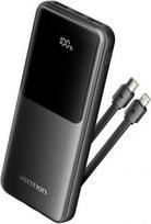 Vention FHOB0, 10000mAh, 22.5W, juodas (black)