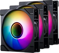 phanteks m25 120 - Phanteks M25 Gen2 PWM D-RGB Reverse Blade 120mm Black, 3 vnt. - 1 nuotrauka