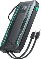 Joyroom JR-L017 10000mAh, 22.5W, su Lightning + USB-C kabeliu, juodas