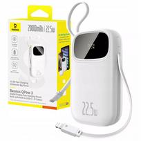power bank baseus 22.5w - Baseus EnerFill FC31, 20000mAh, 22.5W, USB-C + Lightning, baltas (white) - 1 nuotrauka