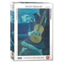 pablo picasso - Eurographics Pablo Picasso Senasis gitaristas, 1000 det. - 1 nuotrauka
