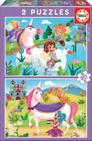 Educa Unicorns And Fairies 80-18064, 2 x 20 det.