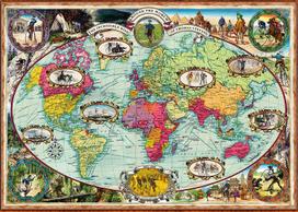Ravensburger World Map, 1000 det.