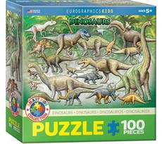 Eurographics Dinozaurų dėlionė, 100 det.