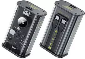 22.5w 10000mah - WEKOME WP-345 Vanguard, 10000mAh, 22.5W, juodas (black) - 1 nuotrauka