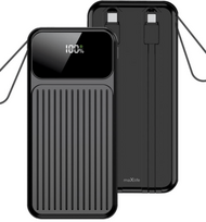 22.5w 10000mah - Maxlife MXPB-06 10000mAh PD QC 22.5W juodas - 1 nuotrauka