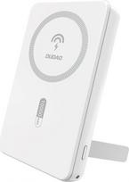 isorine baterija 20w - Dudao K14S+ 10000mAh 20W USB-A / USB-C / MagSafe su stovu, baltas - 1 nuotrauka