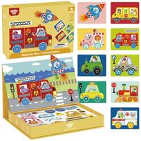 detia dezutes - Tooky Toy Montessori magnetinė dėlionė, 80 det. - 1 nuotrauka
