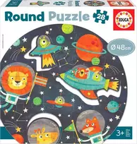 Educa Round Puzzle The Space 80-18908, 28 det.