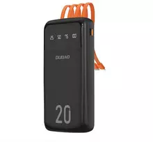 power bank - Dudao K6Pro+ 20000mAh powerbank, juodas - 1 nuotrauka