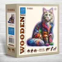 Woodencity Minkštas katinas HE 0203-M, 150 det.