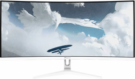 curved monitorius - Arozzi Nova 34", VA, QHD, 165Hz, baltas (white) - 1 nuotrauka