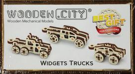 Wooden City Sunkvežimiai, medinis 3D puzzle
