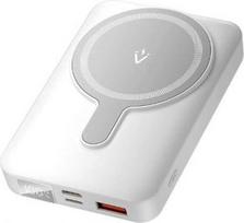 magnetine isorine baterija - Vention FHTW0, 10000mAh, 22.5W, magnetinis, baltas - 1 nuotrauka