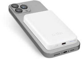 SBS TEBB5000MAG1CW 5000mAh belaidis magnetinis power bank baltas