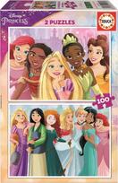 Educa Disney Princess 2 Puzzles Wood 80-19298, 2x100 det.