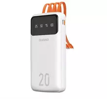 Dudao K6Pro+ 20000mAh powerbank, baltas