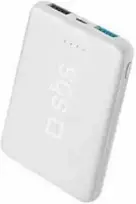 SBS Pocket Line 5000mAh, 2xUSB, balta