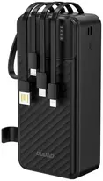 power bank 30000mah - Dudao K11 Max 30000mAh Powerbank su integruotais kabeliais, juodas - 1 nuotrauka