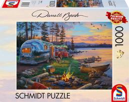Schmidt Spiele Darrell Bush: Camping Idyll By The Lake, 1000 det.