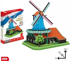 Dante Puzzle 3D Olandų Vėjo Malūnas, 71 det.
