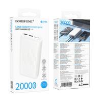 Borofone BJ78A Clever, 20000mAh, 2xUSB, baltas