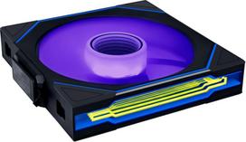 kompiuterio ausintuvas - Lian Li UNI FAN SL-INF Wireless Reverse Blade ARGB PWM 140mm Black - 1 nuotrauka