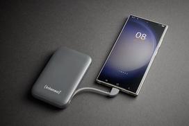 10000mah power bank - Intenso S10000, 10000mAh, pilkas (grey) - 1 nuotrauka