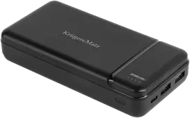 power bank 20000mah - Kruger & Matz KM0906 20000mAh, juodas (black) - 1 nuotrauka