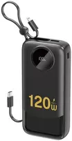 20000mah iniu - Dudao K13Pro, 20000mAh, su integruotu kabeliu, juodas - 1 nuotrauka