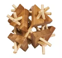 Fridolin Bamboo Lazdelės su trikampiais 3D dėlionė