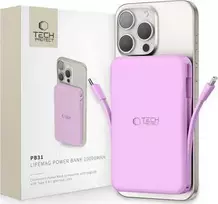 Tech-Protect PB31 LifeMag MagSafe Power Bank 10000mAh, violetinis