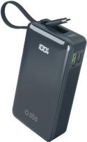 SBS TTBB10000LCDTCPD20B, 10000mAh, 20W, USB-C, skaitmeninis ekranas, tamsiai pilka