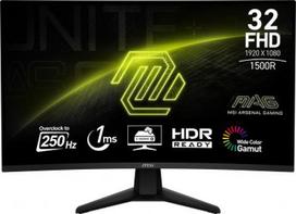 MSI MAG 32C6X 31.5", VA, FHD, 250Hz, lenktas