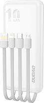 Dudao K6Pro, 10000mAh, 10W, baltas (white)
