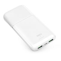 isorine baterija 20w - Puro DAILY 10 PLUS 10000mAh, 22.5W, baltas - 1 nuotrauka