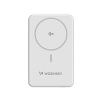 power bank usb c 10000 mah - Wozinsky WLWP-10KA0Y3WS, 10000mAh, 22.5W, Qi2, baltas (white) - 1 nuotrauka