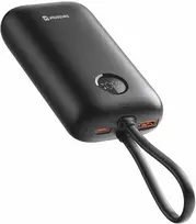 Swissten Voltbox 10000mAh, 35W, su integruotais USB-C ir Lightning laidais