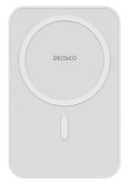 Deltaco PB-Q1006, 5000mAh, 20W, belaidis įkrovimas, magnetinė, balta