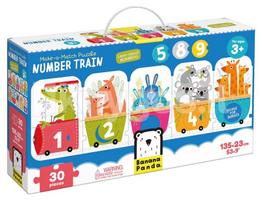 Banana Panda Make-a-Match Puzzle Number Train, 30 det.