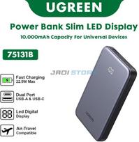 ugreen usb c - Ugreen PB507, 10000mAh, 22.5W, pilkas (grey) - 1 nuotrauka