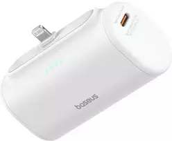 Baseus Compact IP 5000mAh 20W, baltas