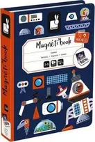 magnetines deliones - Janod Magnetibook Kosmos, 70 det. - 1 nuotrauka