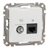 schneider sedna design senukai - Kompiuterio ir antenos lizdas Schneider Sedna Design, balta - 2 nuotrauka